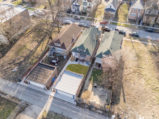 drone / aerial view featuring a residential view