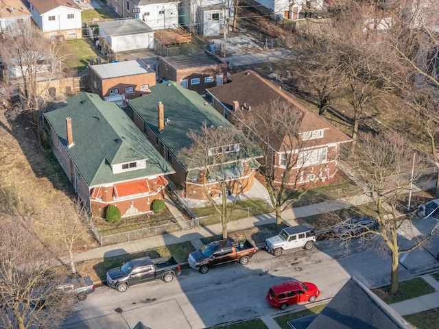 drone / aerial view with a residential view