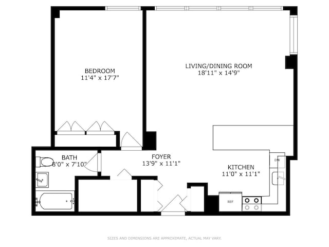 1460 N Sandburg Ter Unit 2608A, Chicago, IL 60610 - view of layout