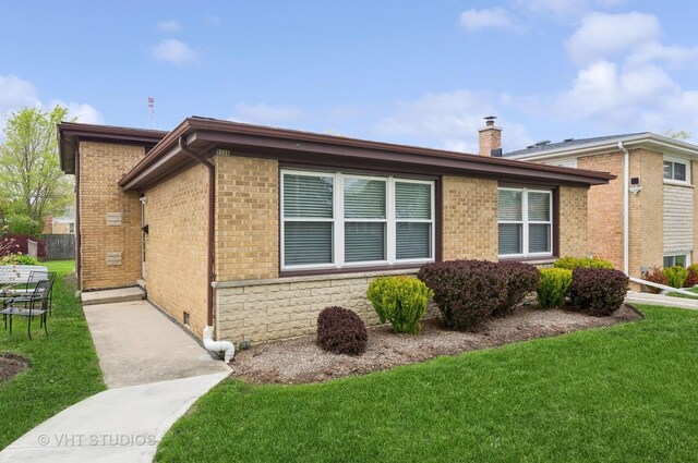 9336 Lavergne Ave, Skokie, IL 60077 - view of side of property featuring brick siding and a chimney