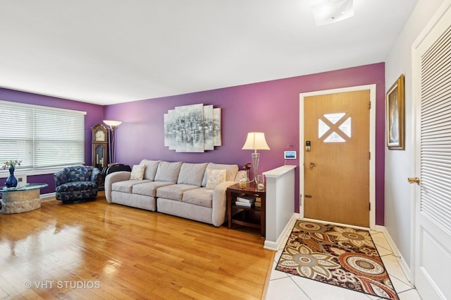 9336 Lavergne Ave, Skokie, IL 60077 - living room with light wood-type flooring and baseboards