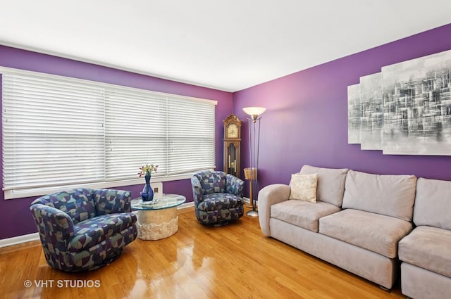 9336 Lavergne Ave, Skokie, IL 60077 - living area featuring wood finished floors and baseboards
