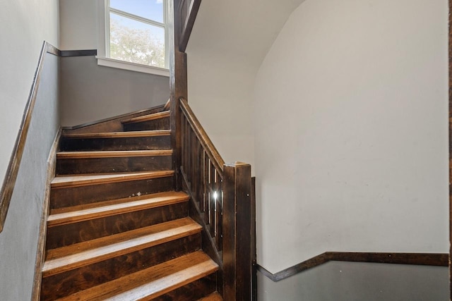 view of stairway