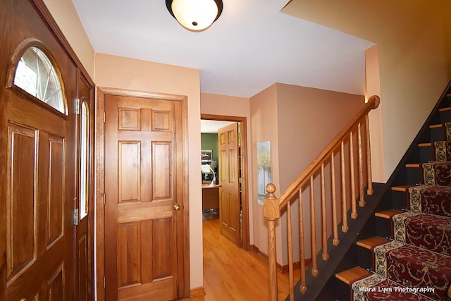 5N850 Ravine Dr, Saint Charles, IL 60175 - entryway with light wood-style floors and stairway