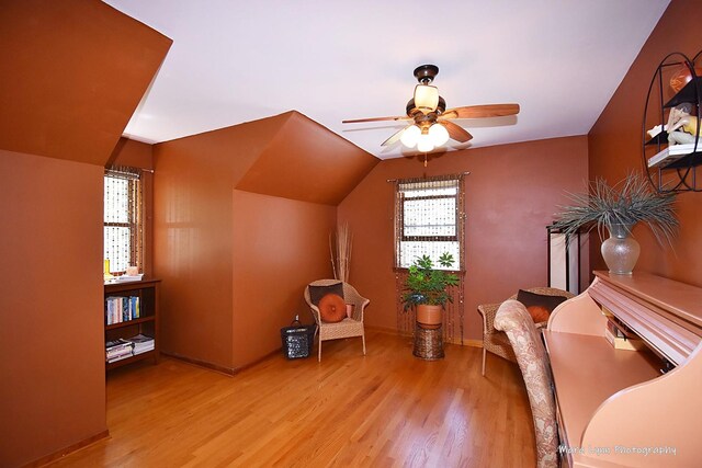 5N850 Ravine Dr, Saint Charles, IL 60175 - living area featuring wood finished floors and a ceiling fan
