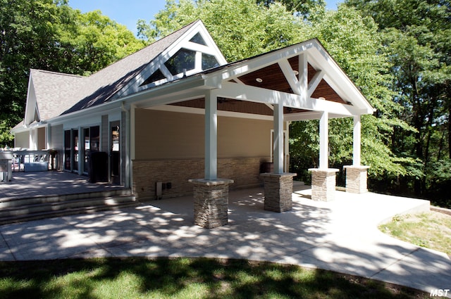 5N850 Ravine Dr, Saint Charles, IL 60175 - view of patio with a wooden deck