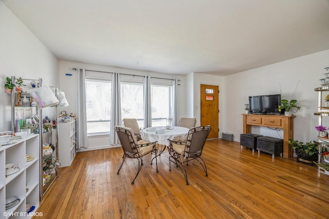 545 Morris Ave, Bellwood, IL 60104 - dining space featuring light wood finished floors and baseboards
