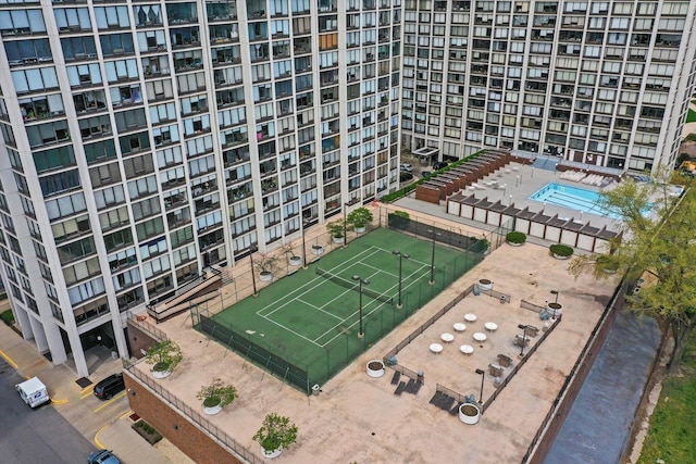 birds eye view of property