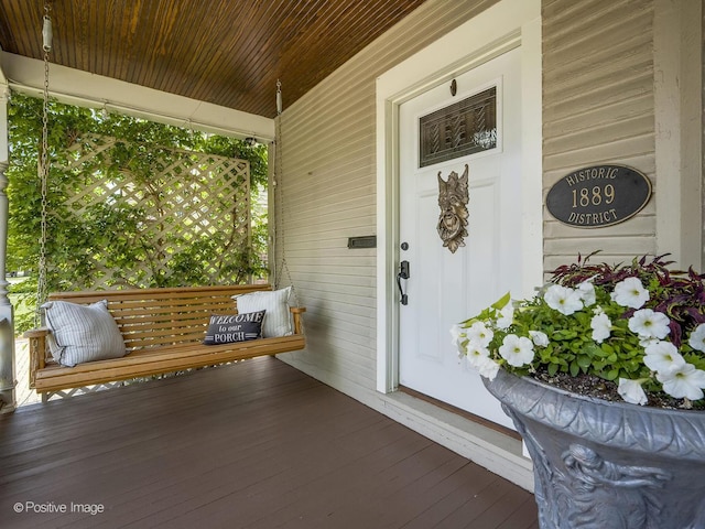 213 S Ashland Ave, La Grange, IL 60525 - view of exterior entry featuring a porch