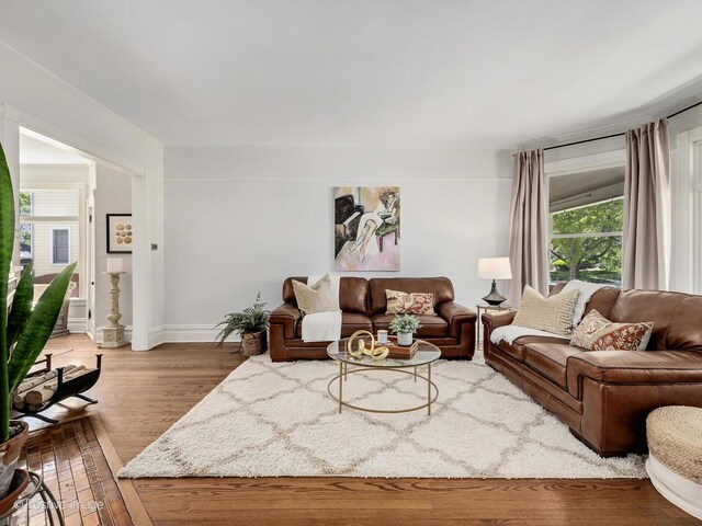 213 S Ashland Ave, La Grange, IL 60525 - living area featuring wood finished floors and baseboards
