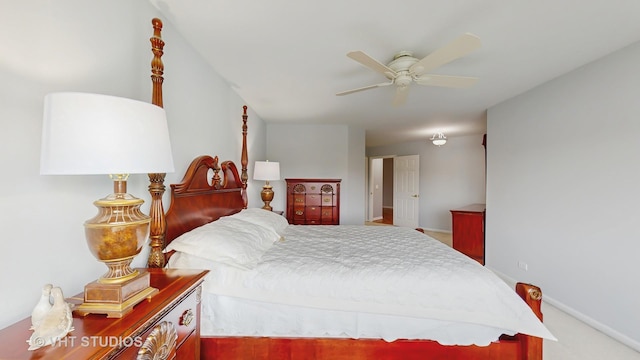 23118 Lacroix Ln, Plainfield, IL 60544 - carpeted bedroom featuring baseboards and a ceiling fan