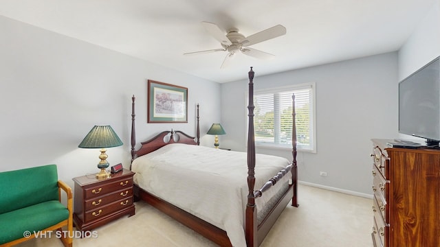 23118 Lacroix Ln, Plainfield, IL 60544 - bedroom featuring light carpet and a ceiling fan
