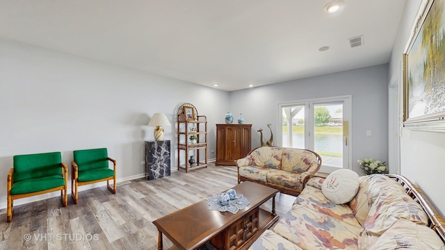 23118 Lacroix Ln, Plainfield, IL 60544 - living room with wood finished floors, recessed lighting, and a water view