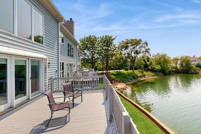 23118 Lacroix Ln, Plainfield, IL 60544 - deck featuring a water view