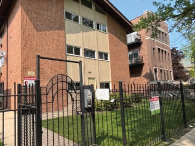 exterior space with fence