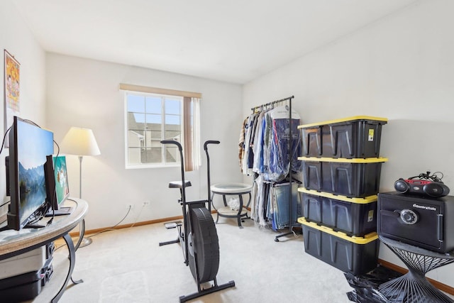 143 Foxglove Unit 143, Romeoville, IL 60446 - workout area featuring carpet flooring and baseboards