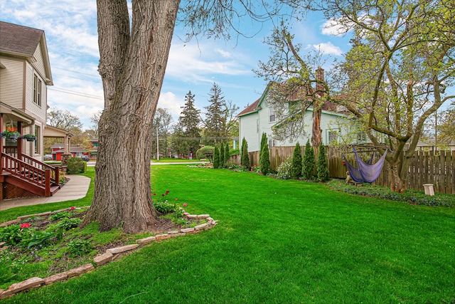 1208 Main St, Crete, IL 60417 - view of yard with fence