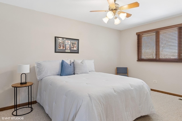 948 Weatherbee Pl, Downers Grove, IL 60516 - bedroom featuring carpet floors, baseboards, and a ceiling fan