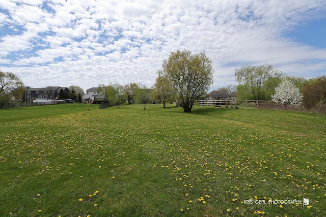 13464 W Hidden Springs Trl, Wadsworth, IL 60083 - view of yard featuring fence
