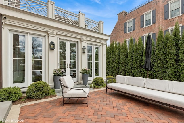 847 N Mckinley Rd, Lake Forest, IL 60045 - view of patio / terrace with french doors and an outdoor hangout area