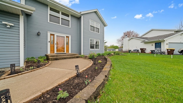 4401 Windsor Ct, Loves Park, IL 61111 - entrance to property featuring a lawn