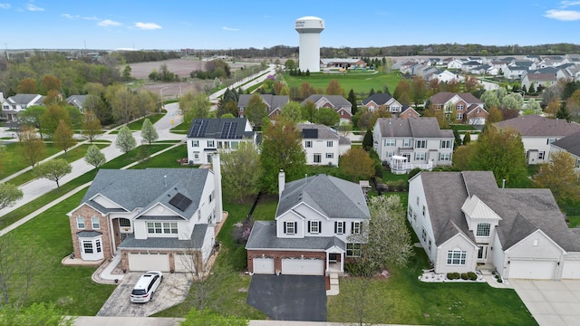 birds eye view of property featuring a residential view
