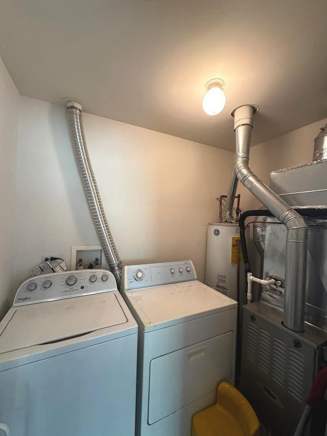 3512 Blue Ridge Ct, Carpentersville, IL 60110 - laundry room with washer and dryer and water heater