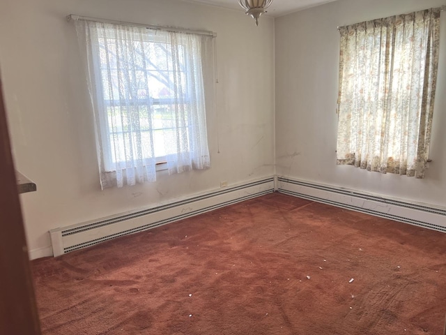 unfurnished room with carpet flooring