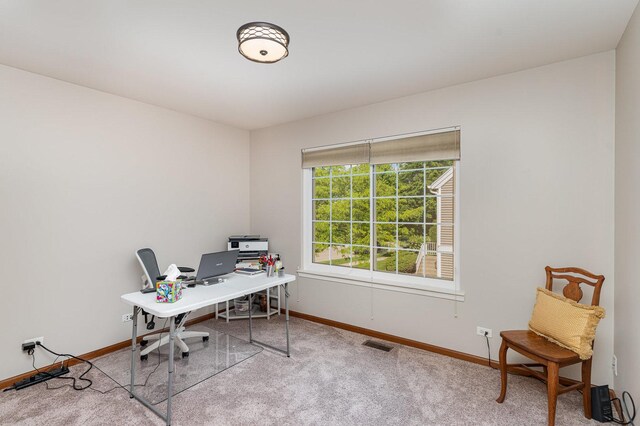 2270 Twilight Dr Unit 2270, Aurora, IL 60503 - home office featuring baseboards and carpet flooring
