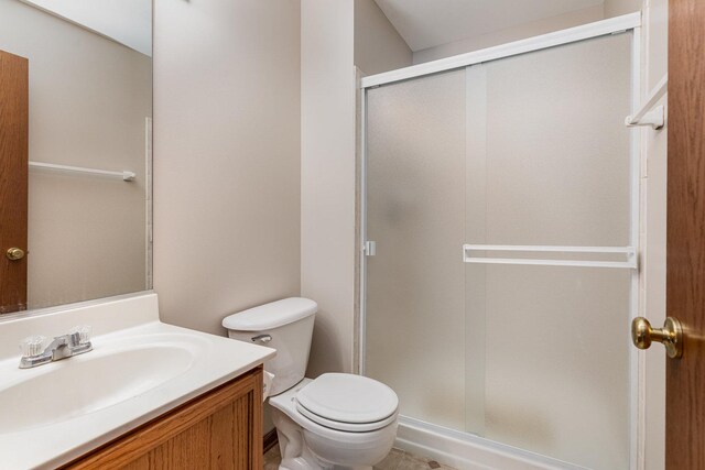2270 Twilight Dr Unit 2270, Aurora, IL 60503 - bathroom with a shower stall, toilet, and vanity