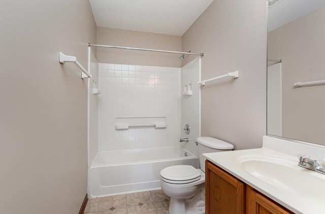 2270 Twilight Dr Unit 2270, Aurora, IL 60503 - bathroom with toilet, vanity, and shower / washtub combination