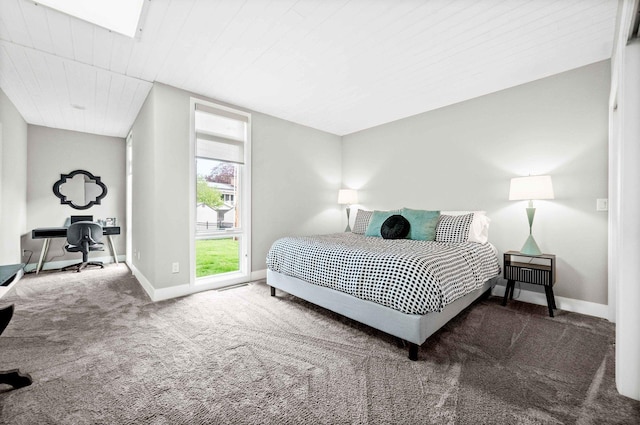221 Parkview Dr, Bloomington, IL 61701 - carpeted bedroom featuring wooden ceiling and baseboards