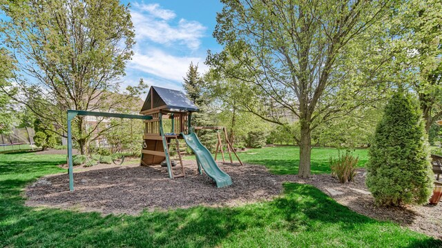 11764 Azure Dr, Frankfort, IL 60423 - communal playground featuring a lawn