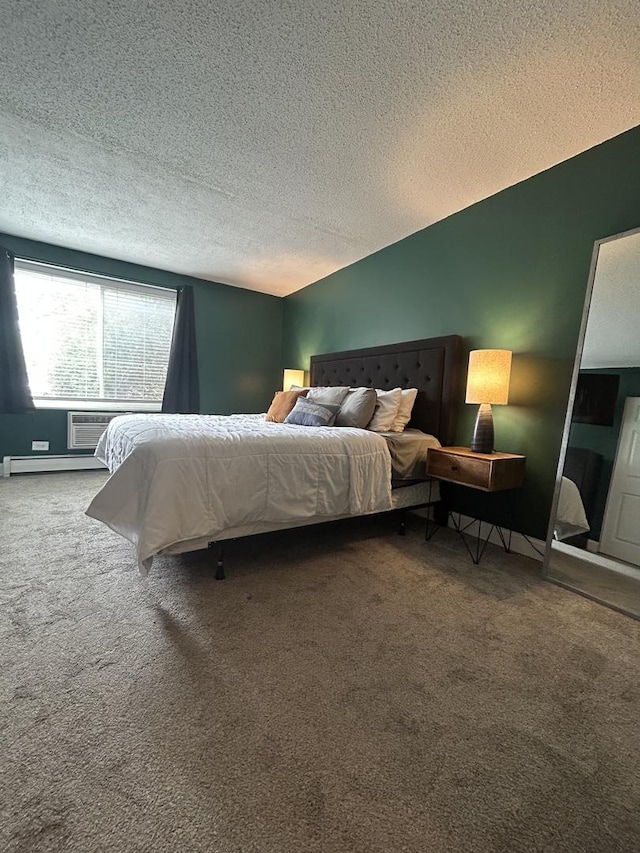 1216 S New Wilke Rd Unit 106, Arlington Heights, IL 60005 - bedroom with a textured ceiling, carpet, and baseboard heating