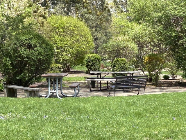 1216 S New Wilke Rd Unit 106, Arlington Heights, IL 60005 - view of home's community featuring a lawn and a patio area