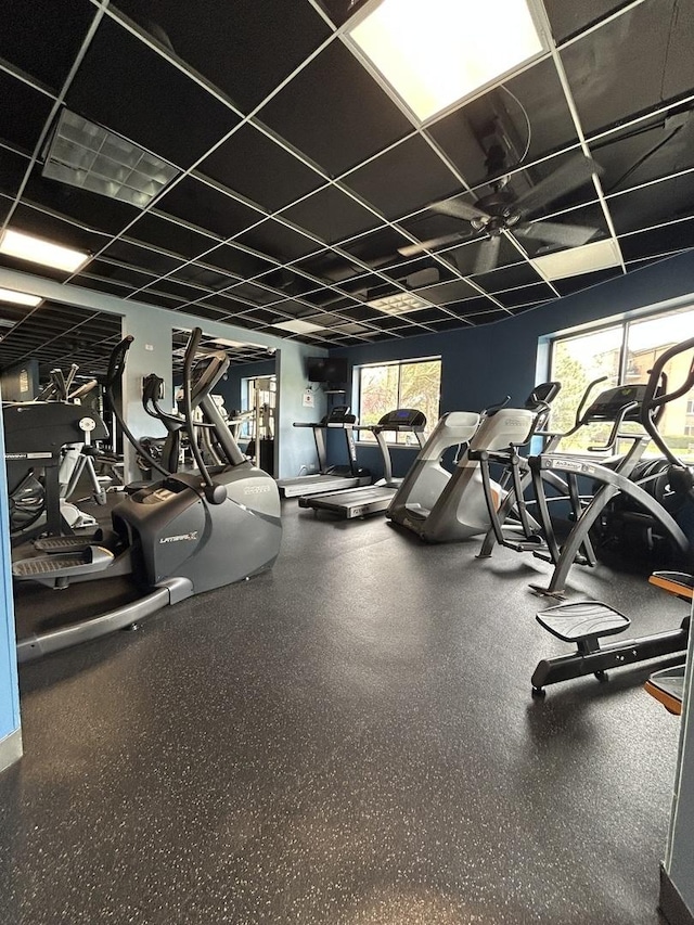 1216 S New Wilke Rd Unit 106, Arlington Heights, IL 60005 - exercise room featuring a wealth of natural light