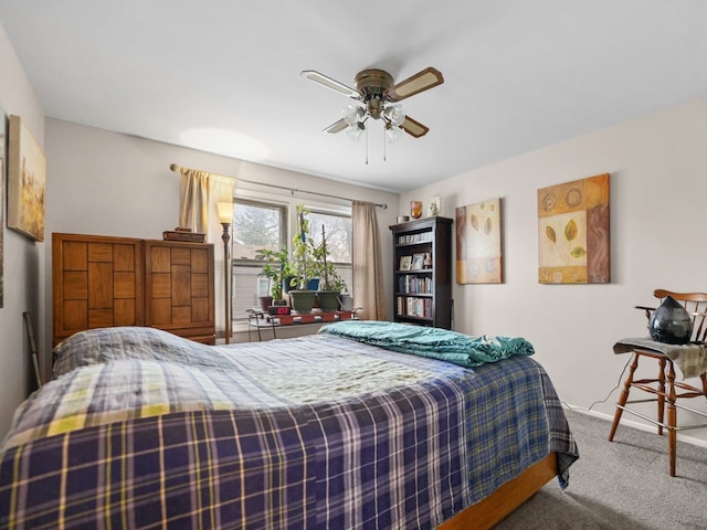 121 Foxhill Ct Unit D, New Lenox, IL 60451 - bedroom featuring ceiling fan and carpet flooring