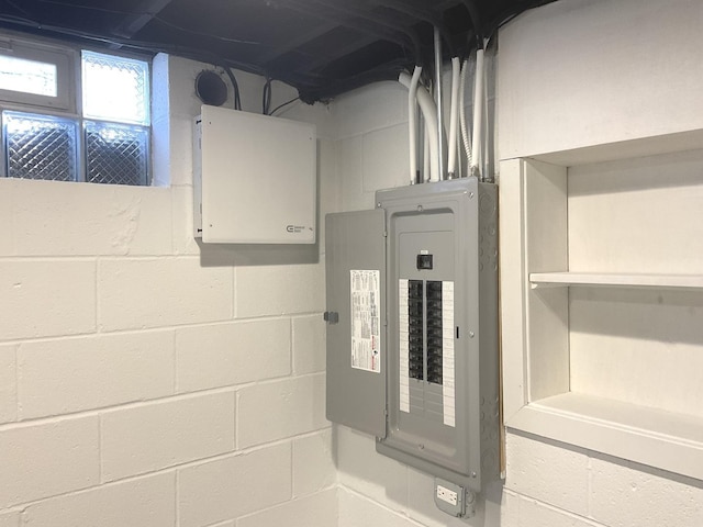 utility room featuring electric panel