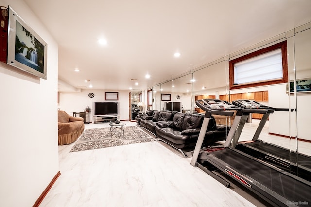 14650 Lamon Ave, Midlothian, IL 60445 - workout room with recessed lighting