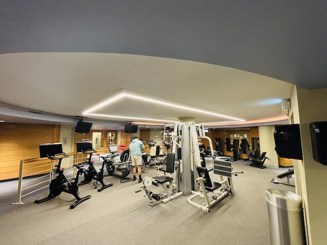 view of workout area