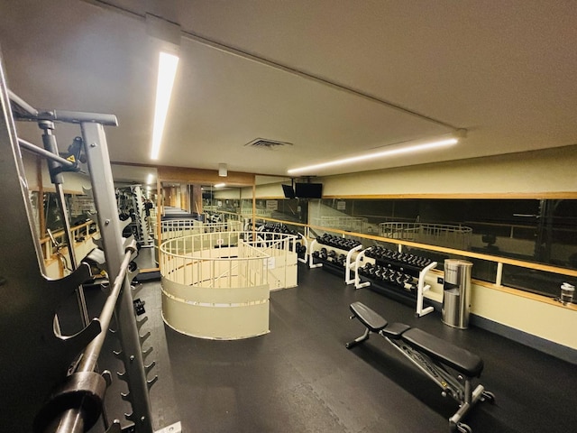 view of exercise room