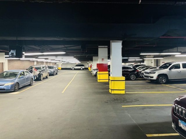 view of parking deck