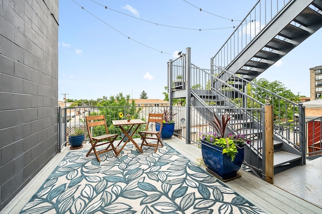 7230 W Belden Ave Unit 3, Elmwood Park, IL 60707 - view of patio with stairs and a balcony