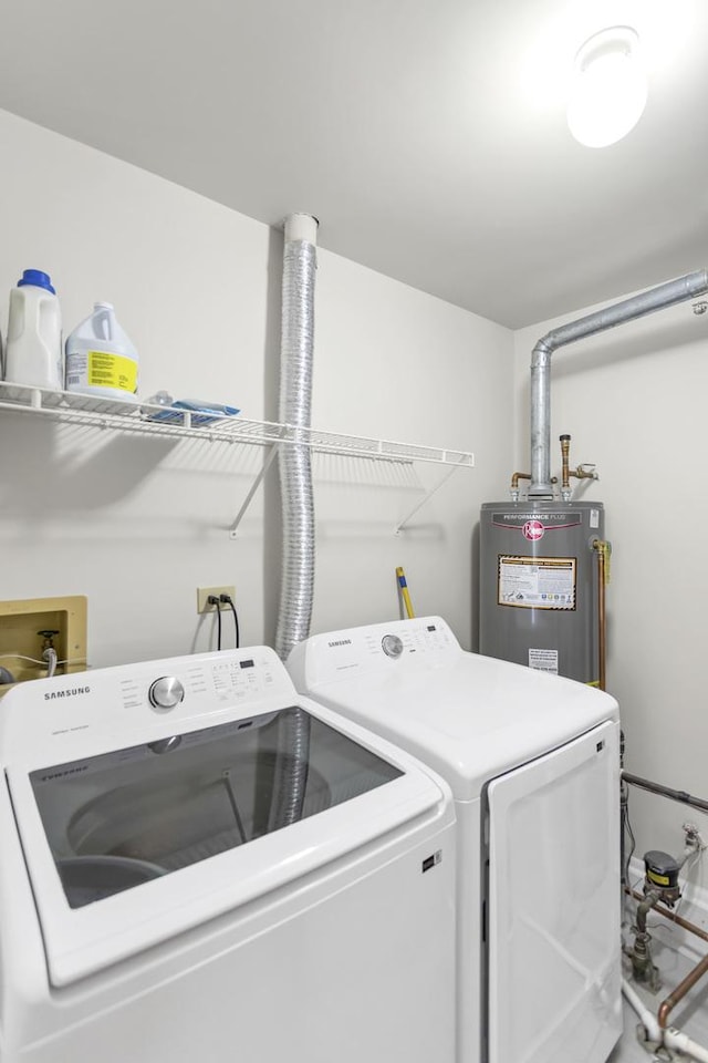 1100 E Cambria Ln, Lombard, IL 60148 - laundry room featuring water heater and independent washer and dryer