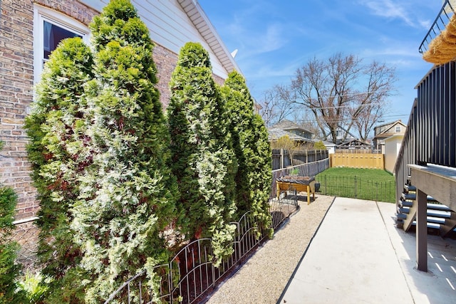 5650 W Grace St, Chicago, IL 60634 - view of patio / terrace featuring fence