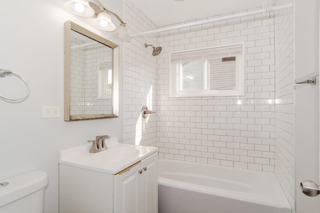 15413 Dobson Ave, Dolton, IL 60419 - full bath with vanity, toilet, and shower / washtub combination