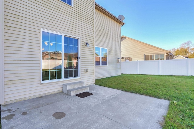 view of patio / terrace with fence