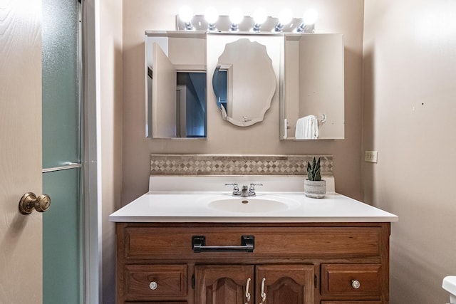 bathroom with vanity