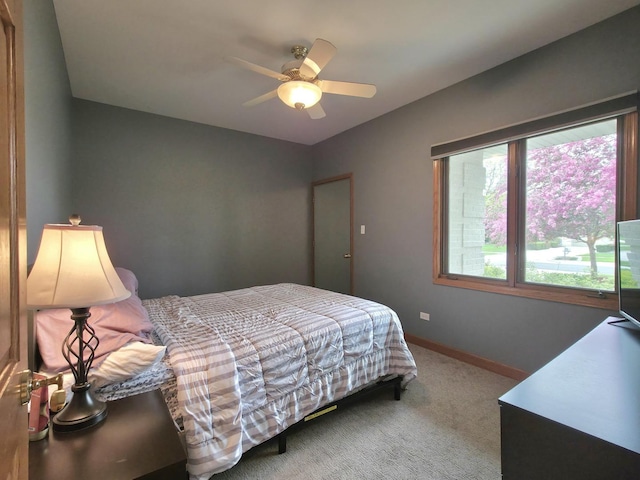 10160 Lancaster Dr, Mokena, IL 60448 - bedroom featuring carpet floors, baseboards, and a ceiling fan