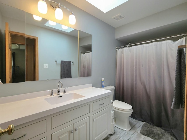 10160 Lancaster Dr, Mokena, IL 60448 - bathroom with toilet, vanity, and visible vents